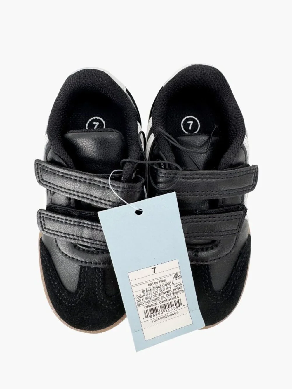 NEW Cat & Jack Toddler Dakota Retro Court Sneakers - Black